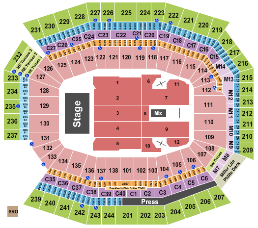 Lincoln Financial Field George Strait Seating Chart